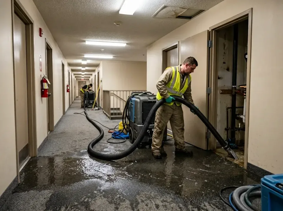 multi-unit-apartment-hallway-f-005 — frequently asked questions, Emergency Burst Pipe Water Extraction & Removal in Triangle…